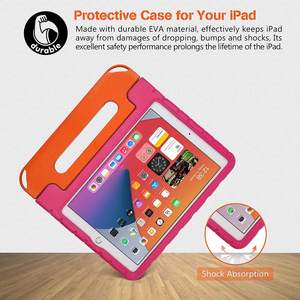เคสกันกระแทก HGD EVA สำหรับ iPad 10.9 นิ้ว รุ่นที่ 10 ปี 2022 Air/ Pro 11 นิ้ว ปี 2024 iPad (A16) 11 นิ้ว 25 พร้อมสายคล้องและขาตั้งสำหรับเด็ก - Product Image 5