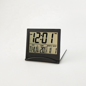 Đồng Hồ Báo Thức Lịch Gấp <span class=keywords><strong>LCD</strong></span> Đa Chức Năng Với Đồng Hồ Đo Độ Ẩm Nhiệt Độ Mua Đồng Hồ Báo Thức Gấp Gọn Du Lịch - Product Image 3