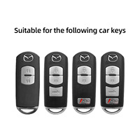 Funda de Lujo para Llaves de Aleación de Zinc Compatible con Mazda 3/6/8 Miata MX-5 CX-5 CX-9 RX-8 Atenza, Accesorios