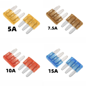 Fusible automatique à lame 3 broches en alliage de zinc 5A-30A avec borne à trois languettes pour voitures/camions – OEM disponible – Large gamme 5A 7.5A 10A 15A 20A 25A 30A - Product Image 6
