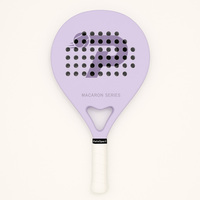 Raquette de padel PATSSPORT OEM professionnelle en fibre de carbone 12K, finition mate, MultiEva 28-15-28, série Macaron avec trous intelligents
