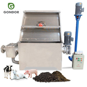 Engrais liquide solide Rouleau d'écran de pente Boues et séparateur d'huile usée sèche solide-liquide pour ferme - Product Image 1