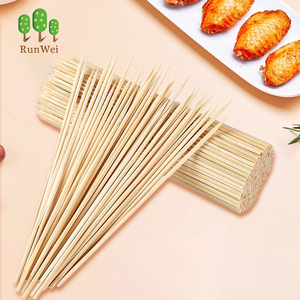 Brochetas de bambú para barbacoa de longitud personalizada Natural, palillos de bambú para asar a la parrilla compostables para barbacoa, Camping y cocina al aire libre - Product Image 2