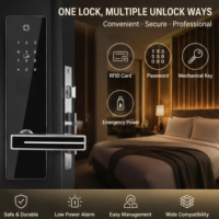 Système de serrure de porte intelligente pour hôtel avec application TTlock, serrure de porte intelligente sans clé avec carte RFID numérique électronique