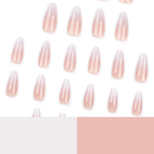 Oferta <span class=keywords><strong>de</strong></span> descuento Nuevas puntas <span class=keywords><strong>de</strong></span> <span class=keywords><strong>uñas</strong></span> en forma <span class=keywords><strong>de</strong></span> almendra <span class=keywords><strong>Uñas</strong></span> <span class=keywords><strong>de</strong></span> presión con degradado <span class=keywords><strong>rosa</strong></span> y blanco simple con cajas <span class=keywords><strong>de</strong></span> embalaje - Product Image 4