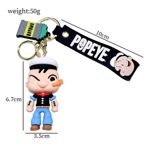Llavero de Dibujos Animados al por Mayor, Llavero de Popeye, Muñeco de Plástico Suave, Colgante para Mochila, Regalo - Product Image 5