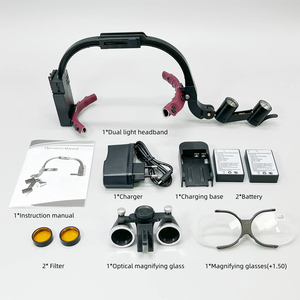 Lampe frontale <span class=keywords><strong>LED</strong></span> médicale et dentaire Foshan Meite 2.5X 3.5X, Loupes dentaires, Phare chirurgical, Équipement de laboratoire, Projecteur - Product Image 5