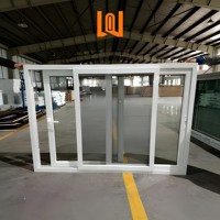 Ventanas Corredizas Horizontales de Plástico con Doble Acristalamiento, Personalizadas al por Mayor de Fábrica, Ventanas de PVC, Ventanas Corredizas de Vinilo
