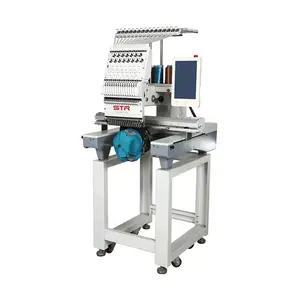 STROCEAN Computerized multi-functional new one head 510*360mm flatbed single embroidery machines