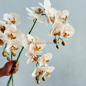 C248 Centrotavola Moderno di Alta Gamma con 7 Fiori Artificiali di Phalaenopsis Realistici e a Stelo Lungo, Ideale per Matrimoni e Festa della Mamma - Product Image 3