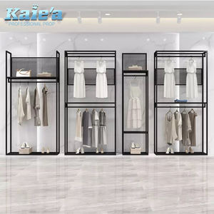 Espositori per Negozi di <span class=keywords><strong>Abbigliamento</strong></span> in Stile Moderno, Scaffali in Acciaio per Negozi di <span class=keywords><strong>Abbigliamento</strong></span> Femminile - Product Image 1