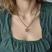 Collier personnalisé avec gravure de nom en forme de cœur en diamant, luxe léger, personnalisé, pour couple, livraison directe