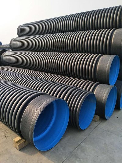 Sn8 12 Inch High Pressure HDPE Double Wall Corrugated Drainage Pipe with Socket Fusion for Municipal Drainage Systems