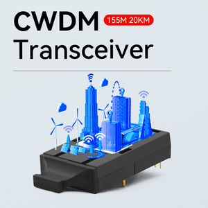 Convertidor de Medios de Fibra Óptica GIANTECH 1x9, Monomodo, CWDM, Fuente de Alimentación de 3.3V, 1310nm SC, 155m, para Uso Industrial - Product Image 1