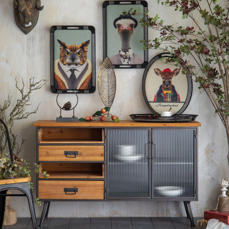 Home Furniture Kitchen Cabinet Designs Solid Wood Sideboard Modern Kitchen Cabinets