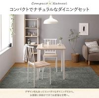 Offre Spéciale à manger table et chaises ensemble 3 métal et bois pour meubles de maison en bois acier design assemblage pour 2 personnes