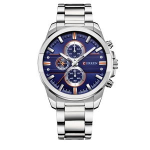 Nuovo arrivo di lusso da uomo per Curren 8274 orologio al quarzo con quadrante in vetro da finestra cinturino in lega Miyota movimento classico orologio di marca per <span class=keywords><strong>Busi</strong></span> - Product Image 1