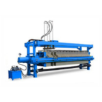 Machine automatique de séparation solide-liquide de filtre de cadre de plaque de traction de déshydratation de boue pour l'industrie des eaux usées