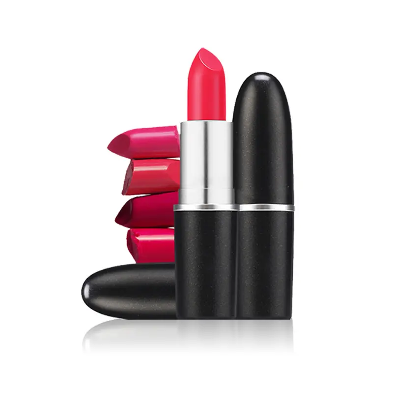 Venta caliente Mujeres Labio Maquillaje Moda clásica Mate Negro Bullet Lipstick
