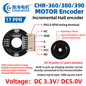 Hội trường mã hóa từ tính dc2.5v ~ 24V Độ nhạy cao cảm biến hội trường cho động cơ DC được xây dựng trong pull-up resisto - Product Image 3