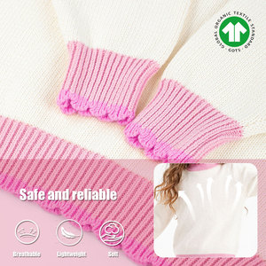 Puresun, 10 <span class=keywords><strong>ans</strong></span> d'expérience, pulls en tricot doux de haute qualité, col rond, manches longues, chauds pour l'hiver, pulls pour filles - Product Image 5