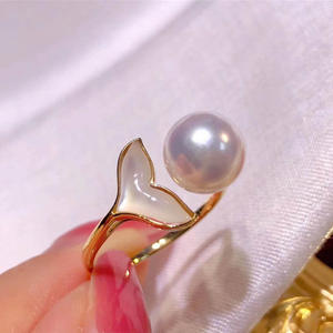 Anillo de Plata S925 para Perlas de 11-13mm, Accesorio Redondo para Manualidades, Baño de Rodio, Estilo Moderno con Incrustaciones en Forma de Número para Correctores-10045 - Product Image 2