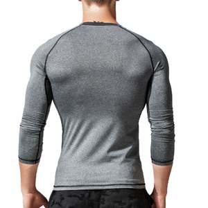 Fabricantes de Ropa Deportiva Personalizada, Ropa Deportiva para <span class=keywords><strong>Hombre</strong></span>, Mallas Deportivas, Ropa para <span class=keywords><strong>Correr</strong></span>, <span class=keywords><strong>Camiseta</strong></span> Ajustada de <span class=keywords><strong>Manga</strong></span> <span class=keywords><strong>Larga</strong></span> de Secado Rápido - Product Image 4