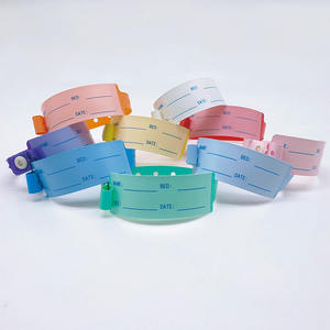 स्टॉक अस्पताल प्लास्टिक डिस्पोजेबल निविड़ अंधकार चिकित्सा पहचान बैंड आईडी Wristband रोगी वयस्क और बच्चों के लिए Wristbands - Product Image 5