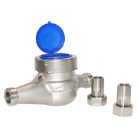 Compteur d'eau DKV 1/4 pouces NPT 304 en acier inoxydable avec sortie d'impulsion Compteur fileté certifié NSF avec prise en charge de la personnalisation OEM