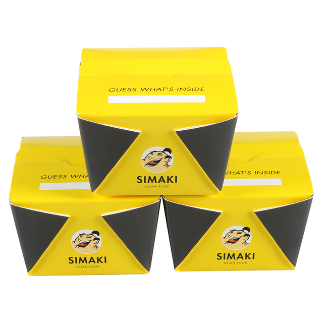 Eco Friendly Kraft Paper Lunch Box Disposable Biodegradable Food Packaging for Restaurant Delivery Bento Case Wholesale
