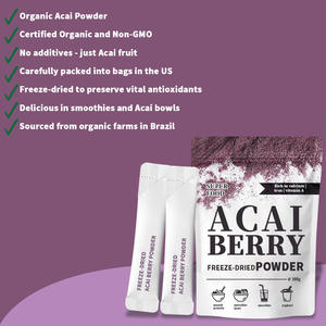 Органический бразильский ягодный порошок Асаи бельгийский сублимированный травяной экстракт с антоцианом - Product Image 3