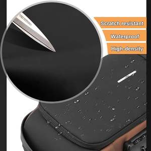 HANFEIZI Multifunctionele USB Heren Schoudertas Reistas Heuptas Waterdichte Schoudertas PU Leder Borsttas - Product Image 6