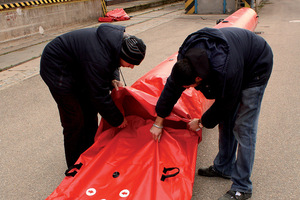 Wasser einspritz ausleger Wieder verwendbarer aufblasbarer Gummi-Flut damm - Product Image 4