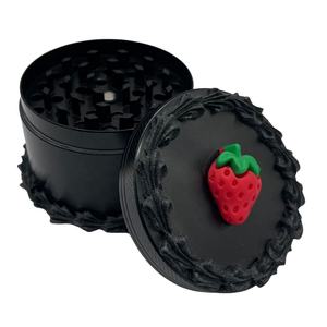 FakeCake Grinder Cupcake Herb Grinder White Strawberry Cake Cute Girl Princess Grinder - Product Image 4