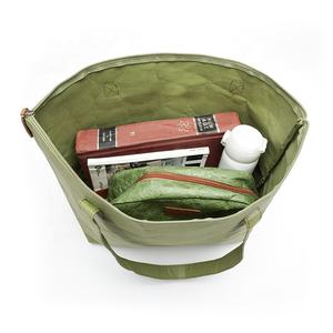 Sac fourre-tout en papier kraft écologique, lavable, brun, réutilisable, sac de shopping pour femmes, sac à main tendance - Product Image 2