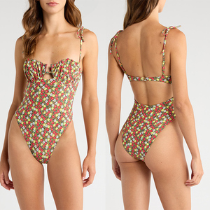 Costume da Bagno Intero Sexy Personalizzato al 100% con Stampa, Fascia Push-up, Slip Brasiliano a T, Abbigliamento da Spiaggia - Product Image 4