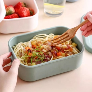 Bán Buôn Hộp Đựng Thực Phẩm Hình Chữ Nhật Theo Yêu Cầu Bằng <span class=keywords><strong>Silicon</strong></span> Hộp Bento Hộp Cơm Trưa Bằng <span class=keywords><strong>Silicon</strong></span> Không Chứa BPA Hộp Đựng - Product Image 3