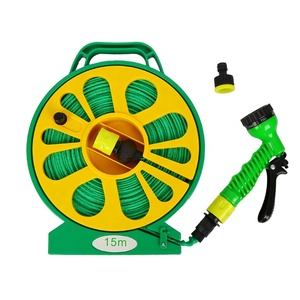 Más Vendido en Europa: Carrete de Manguera de Jardín Retráctil y Ajustable de 50 Pies, Multifuncional, Portátil y Fácil de Guardar - Product Image 2