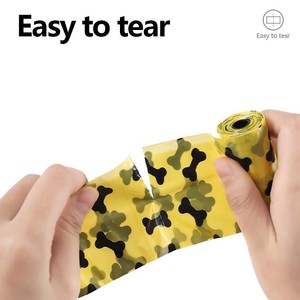 Yellow Bone Style Pet Waste Bags Thickened HDPE Portable Dog Poop Bags Open Mouth Design For Dog Walking - Product Image 4