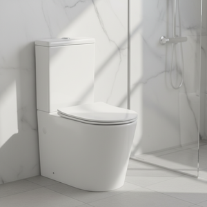 WC en céramique sans rebord, à chasse d'eau, deux pièces, conforme aux normes australiennes, avec certification Watermark, pour <span class=keywords><strong>salle</strong></span> <span class=keywords><strong>de</strong></span> <span class=keywords><strong>bain</strong></span> - Product Image 1