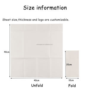 กระดาษเช็ดปากแบบใช้แล้วทิ้ง เกรดอาหาร ฟรีตัวอย่าง ผลิตตามสั่ง สำหรับร้านอาหาร งานเลี้ยงอาหารค่ำ  กระดาษเช็ดปากแบบพกพา - Product Image 2