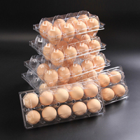 Boîtes en plastique PET à 8 alvéoles pour œufs de caille, emballage en plastique jetable pour œufs, boîtes en plastique blister