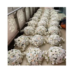 Hot Sale Wedding Flower Arrangement Artificial Kissing Flower Ball Wedding Table Center Pieces