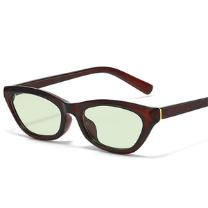 Custom Logo 2026 Retro Men Women <b>Candy</b> Color Square Sun Glasses UV400 Small Frame Cat <b>Eye</b> Sunglasses - Product Image 1