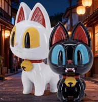 Lot de 8 figurines vinyles PVC Hell's Cat en boîte mystère, figurines de collection Animate, décorations de bureau