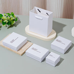 Caja de joyería rectangular personalizada cubierta para clima cálido con cajón deslizante para pulsera, collar, pendiente, embalaje - Product Image 3