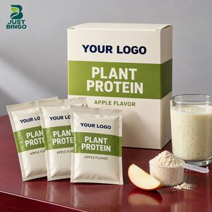 Poudre de protéines végétales en sachets refermables, formule et emballage ODM pour marques privées - Product Image 1