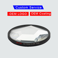 Filtre à prisme FX 77mm et 82mm d'usine OEM filtre en verre kaléidoscope subtil avec six prismes pour application caméra