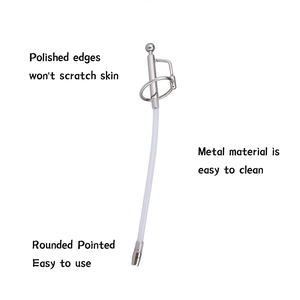 304 in acciaio inox maschio catetere uretrale pene stimolanti giocattoli di castità dispositivo per gli uomini sesso - Product Image 3