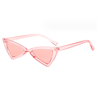 Nouvelles Lunettes de Soleil Petites Montures Tendance Triangle Enfants Rétro Plaqué Cat Eye Nouveauté pour Enfants
